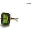 Green Stone Ring - Uhani - 