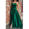 Green Strappy Long Prom Dresses Slit wit - Spudnice - £92.00  ~ 103.97€