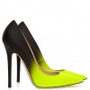 Green and black heels - Klasyczne buty - 