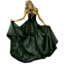 Green dress model - People - 