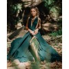 Green forest bridal dress - Obleke - 