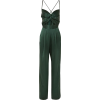 Green jumpsuit - Spodnie Capri - 