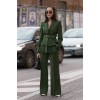 Green pleated suit - ジャケット - 