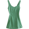 Green wave strap dress - Kleider - $27.99  ~ 24.04€
