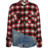 Greg Lauren 50/50 Denim-Paneled Plaid Wo - Рубашки - длинные - $870.00  ~ 747.23€