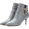 Grey Ankle Boots - Škornji - 