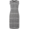 Grey Checked Print Seam Pencil Dress - Dresses - $29.00 