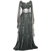 Grey Moon Stars Medieval Dress - Dresses - 