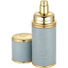 Grey with Gold Trim Leather Atomizer CRE - Perfumes - 