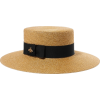 Grosgrain-trimmed glittered straw hat - Cap - $520.00 