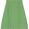 Gucci Green wool-silk pleated skirt - Юбки - $1,300.00  ~ 1,116.55€