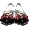 Gucci Black Eleanor Strawberry Plexi Hee - Klasične cipele - 
