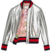 Gucci Crackle leather bomber jacket - Jacket - coats - $3,600.00 