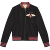 Gucci Felt jacket with bee patch - Jacket - coats - $1,980.00 