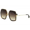 Gucci GG 0106 S- 002 002 HAVANA / BROWN / GOLD Sunglasses - Eyewear - $178.01 