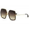 Gucci GG 0106 S- 002 002 HAVANA / BROWN / GOLD Sunglasses - Eyewear - $178.01  ~ ¥1,192.73