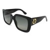 Gucci GG0141S 001 Black GG0141S Square Sunglasses Lens Category 2 Size 53mm - Eyewear - $259.85  ~ ¥1,741.08