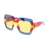 Gucci GG 0178S 002 Multicolor Plastic Fashion Sunglasses Brown Lens - Eyewear - $222.32  ~ ¥1,489.62