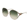 Gucci GG0225S 003 Gold / Green GG0225S Round Sunglasses Lens Category 2 Size 63 - Eyewear - $423.00  ~ 2.687,14kn