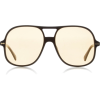 Gucci Oversized Acetate Aviator Sunglass - Gafas de sol - 