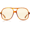 Gucci Oversized Acetate Aviator Sunglass - Sunglasses - 