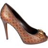 Gucci Shoes Brown Leather Pumps - Klasične cipele - 