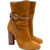 Gucci Tan Suede Boots - Сопоги - 