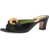 Gucci Usagi 55mm Leather Slide Pumps, Bl - Sandals - 