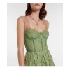 Gucci Women's Green Floral Lace Bustier - Платья - 