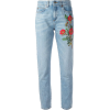 Gucci embroidered flower jeans - Jeans - 