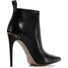Gucci pointed toe black leather boots - Buty wysokie - 