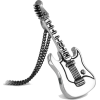 Guitar Necklace #instrument #rock #band - Collares - $45.00  ~ 38.65€