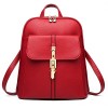 H.TAVEL®new Fashion Women Girl Leather Mini School Bag Travel Backpack Rucksack Shoulders Bag Satchel (Red) - 包 - $35.00  ~ ¥234.51