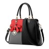 H.Tave Women's Top-Handle Plaid Leather Shoulder Sweety Lady Handbags gift Fashion Business Satchel - Bolsas - $34.99  ~ 30.05€