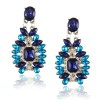 H20-Fashion-Jewelry-Black-Blue- - Серьги - 