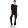 HALSTON HERITAGE Women's Long Sleeve Jumpsuit Black - Suits - $425.00 