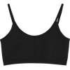 HELMUT LANG Black cropped jersey top - Biancheria intima - 