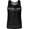HELMUT LANG fishnet logo vest - Chalecos - 