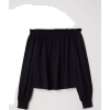H&M Black Off Shoulder Top - Camisa - longa - 