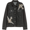 H&M Denim Jacket with Rhinestones - アウター - 
