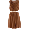 H&M brown dress - Kleider - 