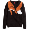 H&M fox sweater - Пуловер - 