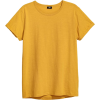 H&M mustard yellow t shirt - Camisola - curta - 