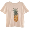 H&M pineapple T shirt - Koszulki - krótkie - 