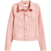 H&M pink denim jacket - アウター - 