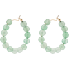 HOLLY RYAN quartz beaded hoop earrings - 耳环 - 
