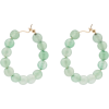 HOLLY RYAN quartz beaded hoop earrings - Kolczyki - 