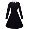 HOMEYEE Women's Doll Collar Wear to Work Swing A-Line Party Casual Dress A016 - Dresses - $25.00 