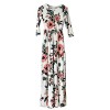 HOOYON Women's Casual Floral Printed Long Maxi Dress with Pockets(S-5XL) - Dresses - $12.99 