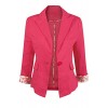 HOT FROM HOLLYWOOD Casual Lightweight Linen Blend Blazer with A Notched Collar and Front Single Button Closure - Outerwear - $19.99  ~ 17.17€